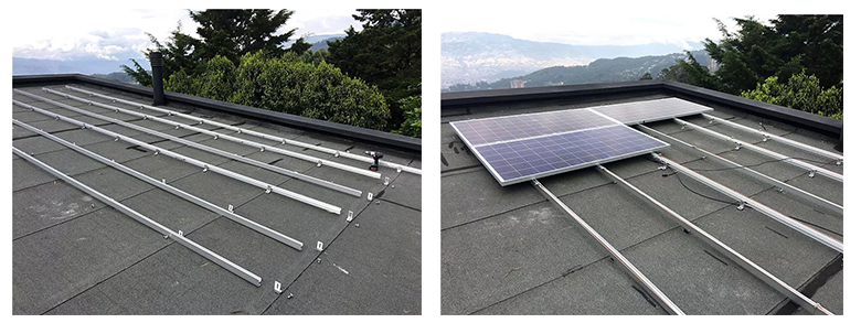 solar roof mounting