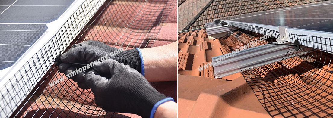 solar bird-proofing mesh