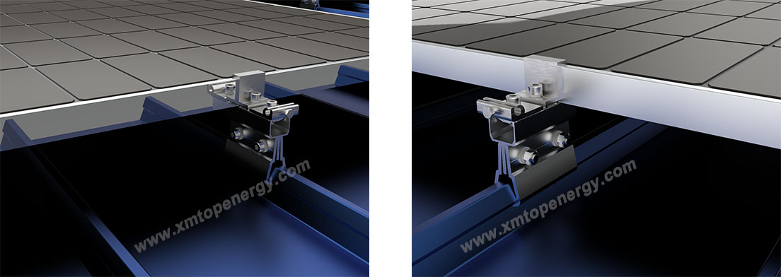 Rail-less Metal Roof Mounting System solution
