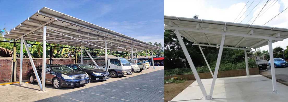 Aluminum solar carport