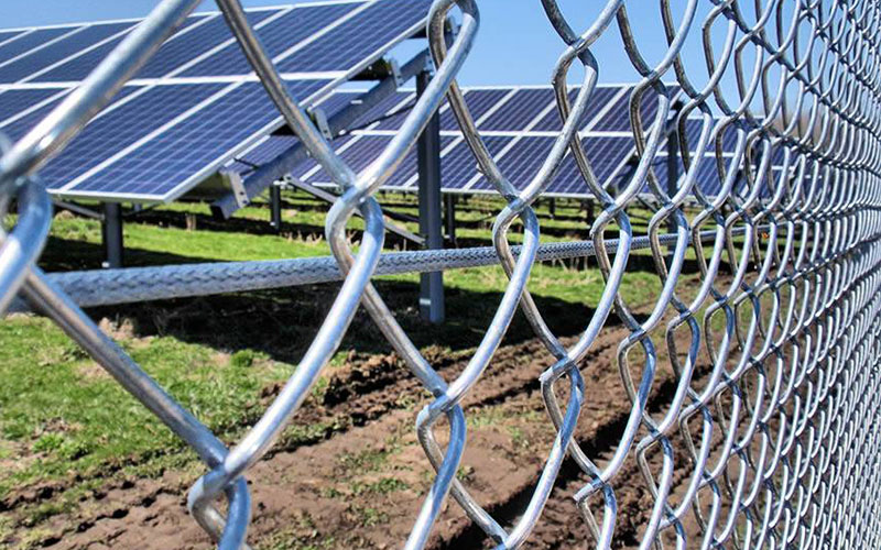mesh fencing for solar