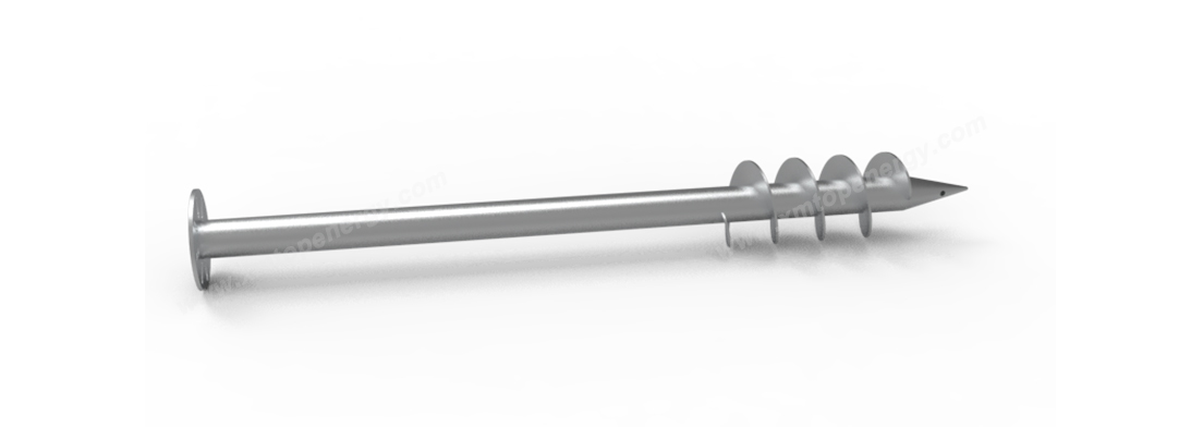 ground screw pile for solar